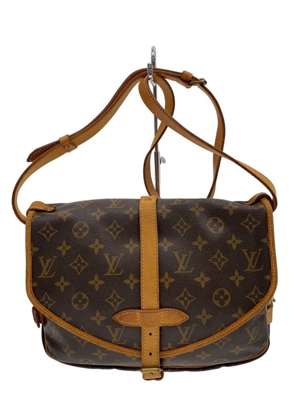 LOUIS VUITTON Saumur Canvas Brown Monogram